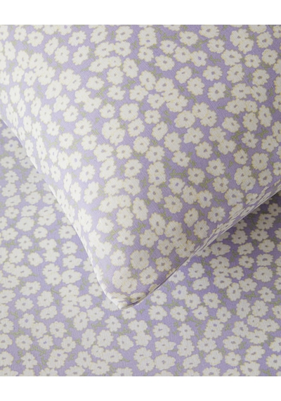 English Home Daisy Touch Kolay Ütülenir Tek Kişilik Nevresim Seti 160x220 Cm Lila-turuncu