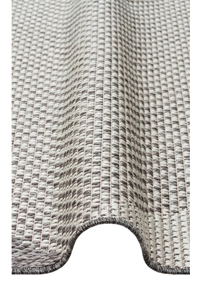 Bespoky Mono 03 Beige Geometrik Modern Salon Kilimi Gri