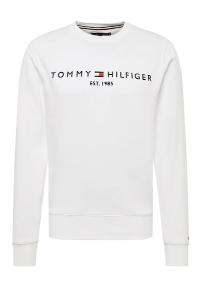 Tommy Hilfiger Sıfır Yaka Sweatshirt Beyaz