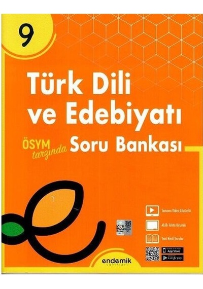 9.Sınıf Türk Dili ve Edebiyatı Soru Bankası -  Endemik Yayınları
