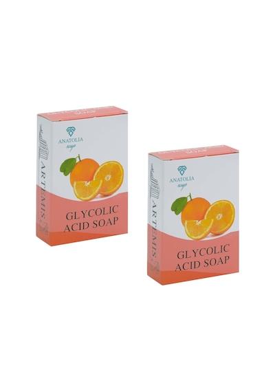 Glikolik Asit Sabunu, Light Up Aha Bha Peeling Yenileyici Gözenek Sıkılaştırıcı Portakal C Vitamini, Cildinizi Derinlemesine Temizleyen Ve Yenileyen Güçlü Bir Çözüm 2 Adet