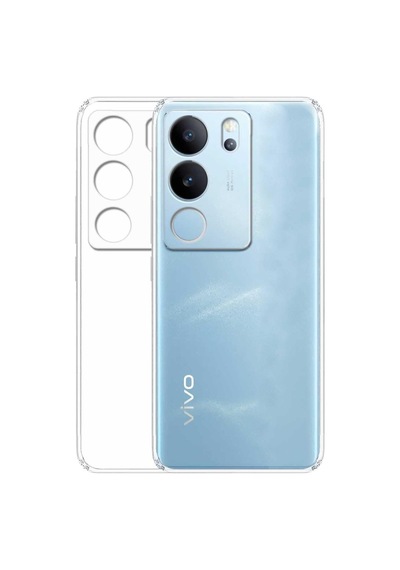 Vivo Uyumlu V29 5g Kapak Kamera Korumalı Süper Silikon Şeffaf Kılıf