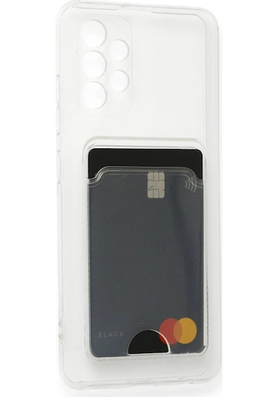 Cosmotex Newface Samsung Galaxy A33 5g Kılıf Kart Şeffaf Silikon - Şeffaf