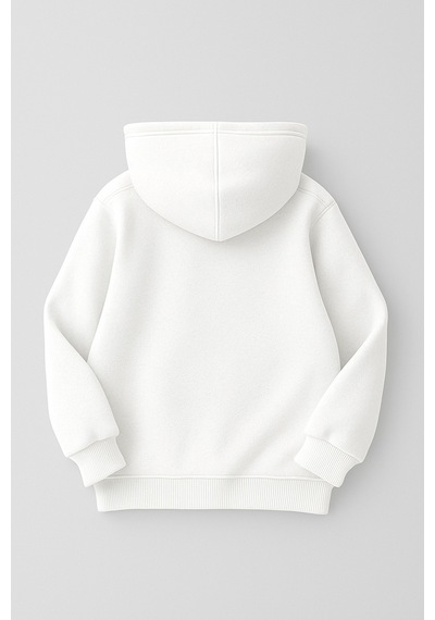 4'lü Kapüşonlu Basic Sweatshirt Seti - Düz Kışlık Şardonlu Kumaş Yeşil Saks Mavi Siyah Beyaz