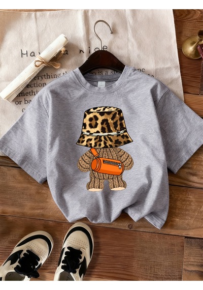 Noıssey Urban Pop Graphic Kadın Tişört Koleksiyonukod 5490 Gri