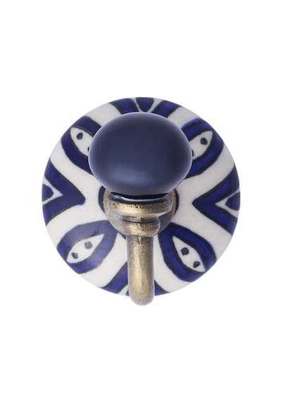 Yargıcı Seramik Detaylı Metal Dekoratif Askı 6x10 Cm 26knha1017c St