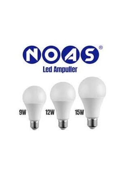 Noas 15 Watt E27 Duy Beyaz Led Ampul 2 Adet