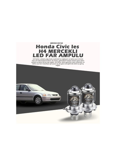 Honda Civic İes Mercek Led Xenon Uzun - Kısa Çift Renk
