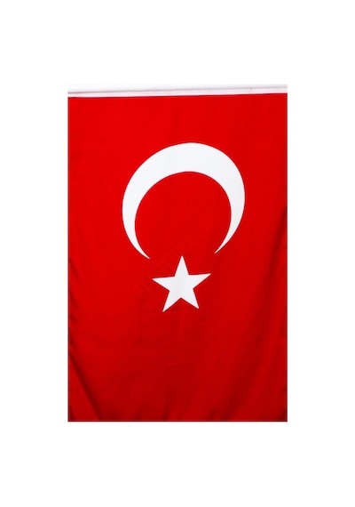 Türk Bayrağı 20x30 Cm Alpaka Kumaş Sopalı 20 Adet Diğer