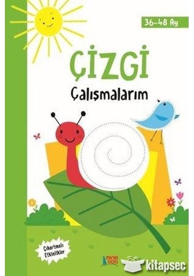Çizgi Çalışmaları 36-48 Ay - Erdem Çocuk Yayınları