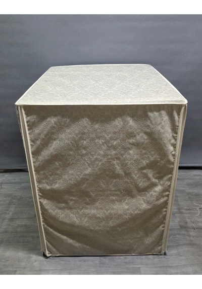 Krem Polyester Kumaş Çamaşır Makinesi Örtüsü Leke Tutmaz, Su Geçirmez Modern Tasarım Bej