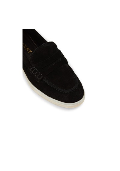 Deery Kadın Hakiki Süet Siyah Loafer Ayakkabı - 02038zsyhc01