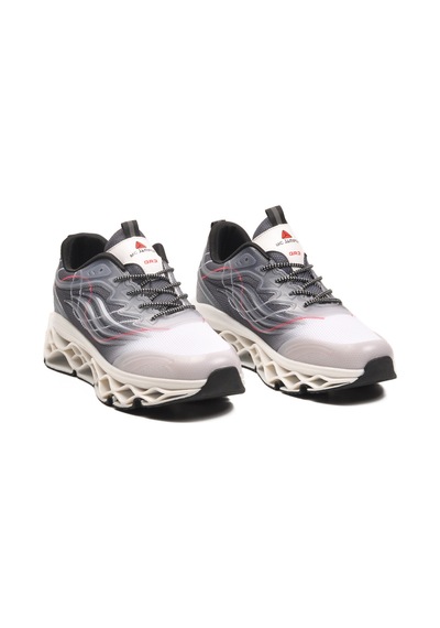 Beyaz Memory Foam Bağcıklı Hafif Esnek Erkek Sneaker 2326 M Beyaz