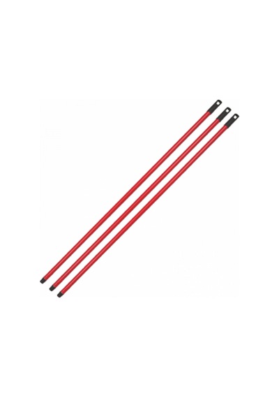 Diyarı Fırsat Kırmızı Metal Fırça Sapı 110 Cm 8 Gen Ve 12 Gen 25'li Paket