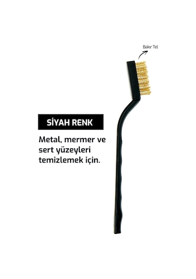 Mutfak Pas Sökme Fırçası Ocak Derinlemesine Temizleme Fırçası 3'lü