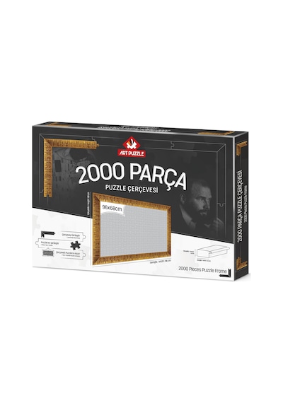 Art Puzzle Altın 2000 Parça Demonte Puzzle Çerçevesi