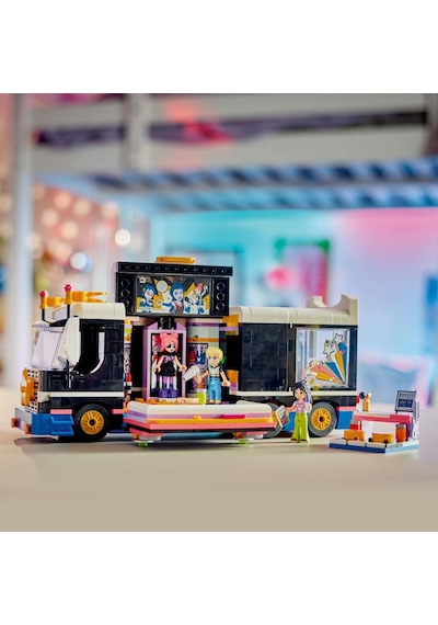 LEGO® Friends Pop Star Müzik Turne Otobüsü 42619 8+ Yaratıcı Oyuncak Yapım Seti - 845 Parça