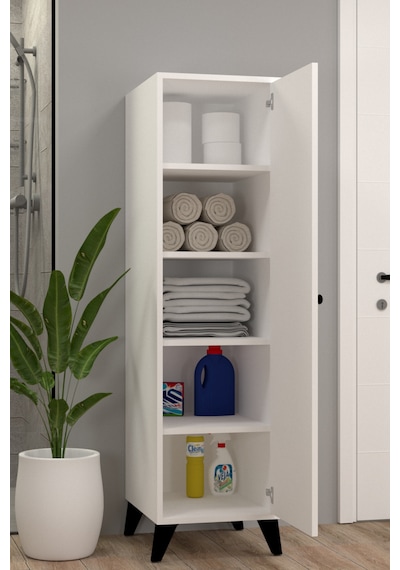 Tire Xl Beyaz Banyo Dolabı Havlu Ve Temizlik Dolabı Tire Xl Beyaz Banyo Dolabı Havlu Ve Temizlik Dolabı