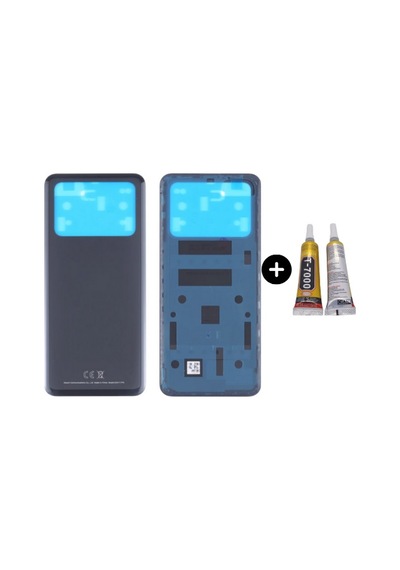 Xiaomi Poco Pocophone M4 Pro Uyumlu Arka Pil Kapağı Siyah + B7000 Çok Renkli