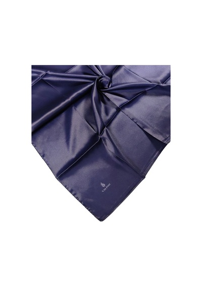 Mim Eşarp Mısırlı Eşarpları Degrade Kristal Sport Bulut Desenli Polyester Eşarp Koyu Lacivert - Vizon
