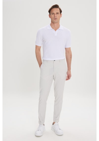 AC&Co / Altınyıldız Classics Erkek Tas Slim Fit Dar Kesim Beli Lastikli Yan Cep Rahat Pantolon Tas Taş