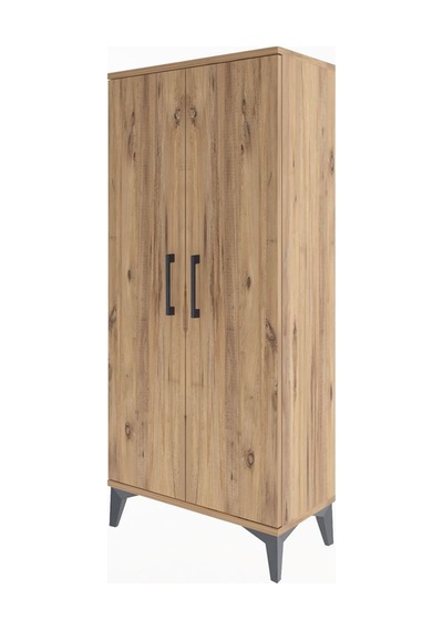 Arges Dolap 2 Raflı 2 Kapaklı 60x30x134 Çam-çam Çam