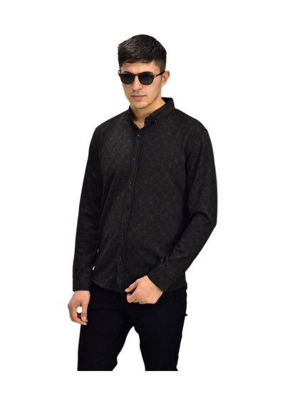 Erkek Spor Jakarlı Uzun Kol Gömlek R6520 Bgl-st03204 001