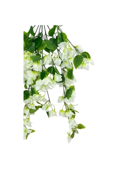 Yapay Çiçek Beyaz Begonvil Çiçeği 8dallı 70cm Sarkan Çiçek