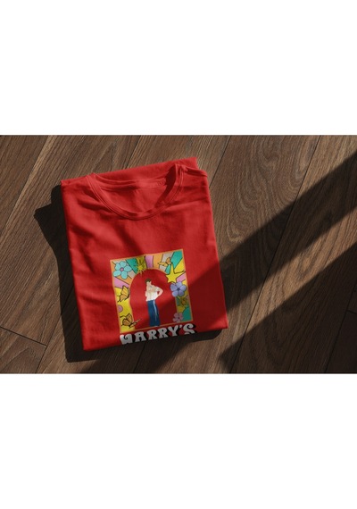 Noıssey Harry Styles - Harry's House Tasarımlı Standart Kalıp Unisex Kırmızı T-shirt