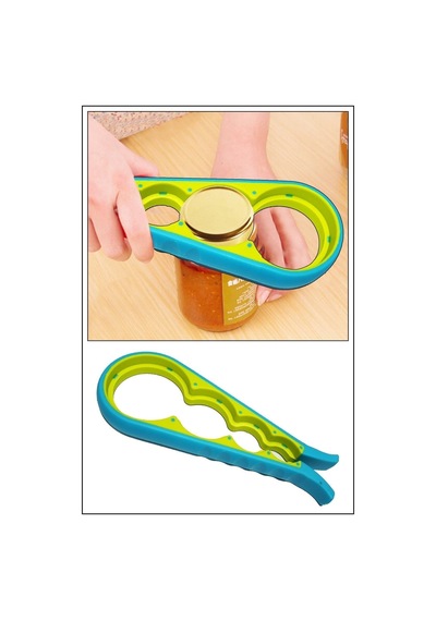 Kavanoz Ve Şişe Kapağı Açacağı 4 Fonksiyonlu 23 Cm Beyaz Diğer