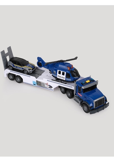 Let's Be Child Drive Sesli Ve Işıklı Büyük Polis Tırı - Standart Çok Renkli