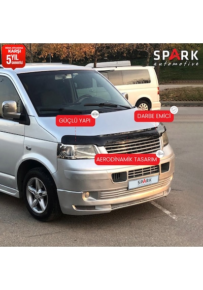 Volkswagen Transporter T5 2003-2009 Yıl Aralığı Uyumlu Kaput Rüzgarlığı 3mm