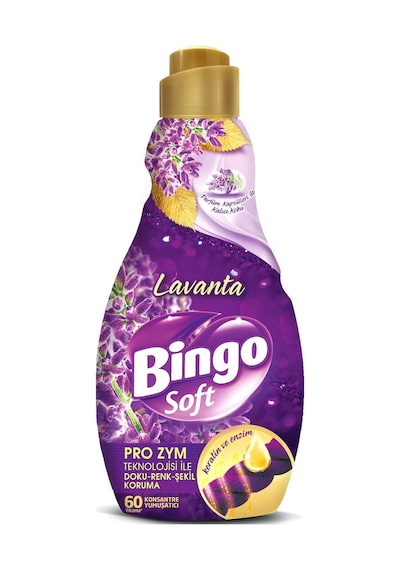 Bingo Soft Çamaşır Yumuşatıcı Konsantre 1440ml Lavanta 2li Set 2'li Set
