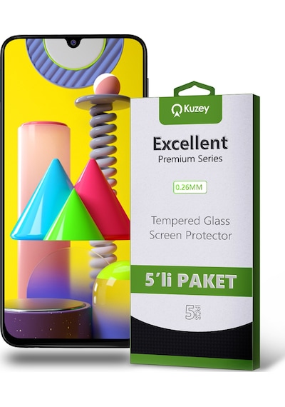 Samsung Galaxy M31 ile Uyumlu Temperli Ekran Koruyucu Kırılmaz Cam Ekonomik 5'li Paket Samsung Galaxy M31 ile Uyumlu Temperli Ekran Koruyucu Kırılmaz Cam Ekonomik 5'li Paket