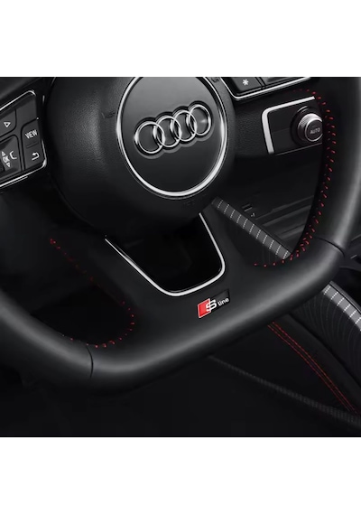 Audi Sline Direksiyon Amblemi Siyah Renk A3 A4 A5 A6 A7 A8 S Rs