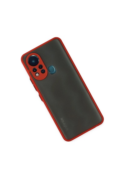 Cosmotex Newface İnfinix Hot 11s Kılıf Montreal Silikon Kapak - Kırmızı