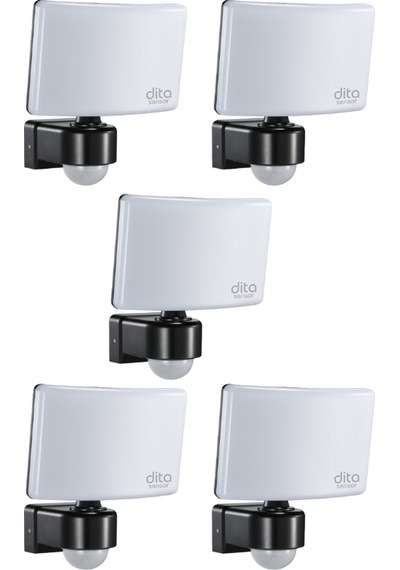 5 Adet Dita Pr130nw 30w 4000k Günışığı 2200 Lümen Sensörlü Led Projektör