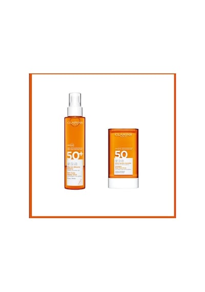 Clarins Body Sun Water Mist Spf50 150ml & Sun Face Stick Spf50+ 17g
