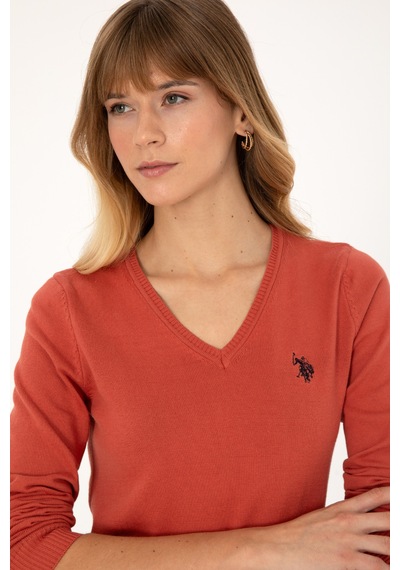 U.S. Polo Assn. U.s. Polo Assn. Kadın Gül Kurusu Kazak /triko 50313590-vr026 Gul Kurusu