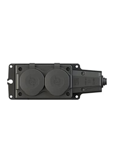Kauçuk 1x16 A 2'li Grup Priz, Güvenli Elektrik Bağlantısı