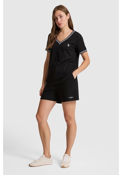 U.s. Polo Assn. Kadın Siyah Şort Örme 50323506-vr046