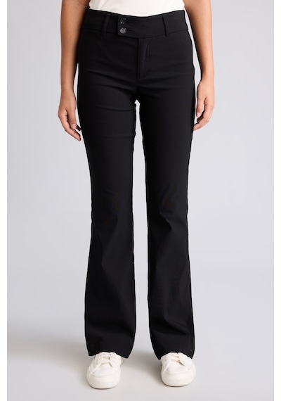 Defacto Çift Düğmeli Flare Fit Normal Bel Standart Boy Bengalin Pantolon G2313ax26aubk81 Siyah-bk81
