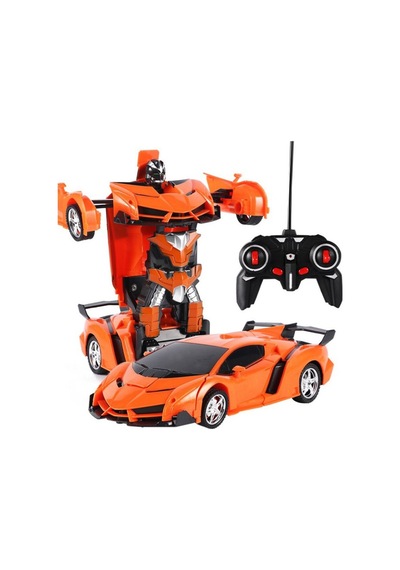 Uzaktan Kumandalı Şarjlı Robota Dönüşen Araba Işıklı 1/18 Ölçek Transformers Robota Dönüşen Araba