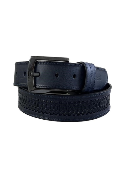 Fossil Lacivert Desenli Hakiki Deri Spor Erkek Kemeri 4cm-120cm Lacivert