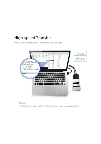 Usb 3.0 To 2.5-3.5" Sata Ssd Harici Hdd Bağlantı Kablosu
