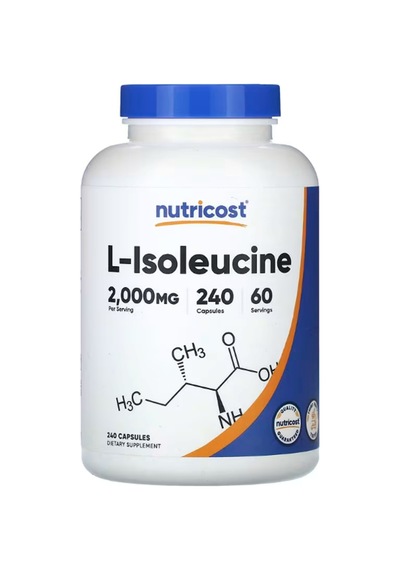 Nutricost L-ısoleucine 2000mg Per Serving, 240 Capsules 60 S...