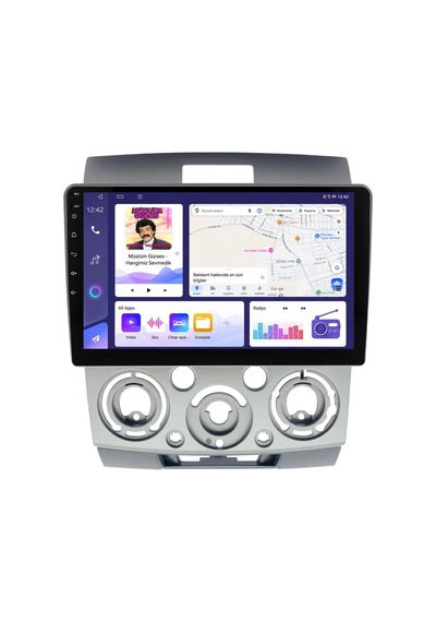 Ford Ranger 2007-2011 Android Multimedya Carplay Android Auto Navigasyon Kameralı 4gb Ram 64gb 9"
