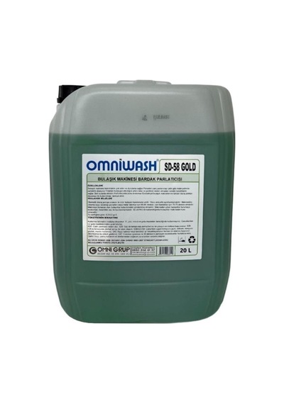 Omniwash Sd-58 Gold Endüstriyel Sıvı Bulaşık Makine Parlatıcı 20 L