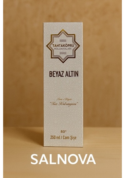 Beyaz Altın Kolonya Cam Şişe 250ml