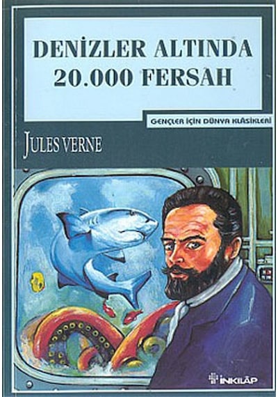 Denizler Altında 20.000 Fersah-Gençler İçin - Jules Verne - İnkılap Kitabevi